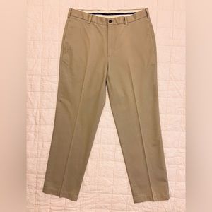 Brooks Brothers 100% Cotton Khaki Advantage Chino Clark Pants - W35 L32